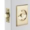 Emtek Rectangular Pocket Door Tubular Lock in French Antique Finish