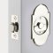   #8 Classic Arched Pocket Door Tubular Lock in Polished Nickel Finish (US14)