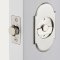  #8 Classic Arched Pocket Door Tubular Lock in Satin Nickel Finish (US15)