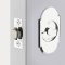  #8 Classic Arched Pocket Door Tubular Lock in Polished Chrome Finish (US26)