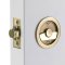 Emtek Round Pocket Door Tubular Lock in French Antique Finish (US7)
