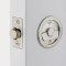 Emtek Round Pocket Door Tubular Lock in Satin Nickel Finish (US15)