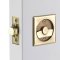 Emtek Square Pocket Door Tubular Lock in French Antique Finish (US7)