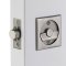Emtek Square Pocket Door Tubular Lock in Pewter Finish (US15A)