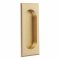 Emtek #2201 Brass Flush Rectangular Pull Satin Brass (US4) Finished