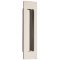 Emtek #220306 Brass Flush Door Pulls or Cabinet Handle - Modern Rectangular Polished Nickel - Lifetime (US14) Finished