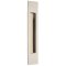 Emtek #220310 Brass Flush Door Pulls or Cabinet Handle - Modern Rectangular Polished Nickel - Lifetime (US14) Finished