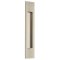 Emtek #220310 Brass Flush Door Pulls or Cabinet Handle - Modern Rectangular Satin Nickel (US15) Finished