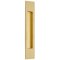 Emtek #220310 Brass Flush Door Pulls or Cabinet Handle - Modern Rectangular Satin Brass (US4) Finished