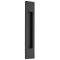 Emtek #220310 Brass Flush Door Pulls or Cabinet Handle - Modern Rectangular Flat Black (US19) Finished