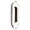 Emtek #2206 Brass Flush Door Pulls - #8 Classic Curved Design Polished Chrome (US26) Finished