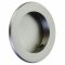 Emtek #2211 Brass Round Flush Door Pull for 2-1/8" Bore, Pewter (US15A) Finished
