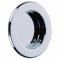 Emtek #2211 Brass Round Flush Door Pull for 2-1/8" Bore, Polished Chrome (US26) Finished