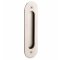 Emtek #2212 Narrow Oval Flush Pull in #15 Satin Nickel Finish