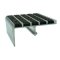 Wooster Supergrit W232, W242 No-Slip Nosing, Steel Pan Concrete Steps, Sure-Hold Anchor, Riser Protection, 3" - 4" Depth, 1.125" Riser
