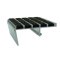 Wooster Supergrit W238 No-Slip Nosing for Steel Pan Stairs with 7° Riser Slope, New Concrete, 3" Depth, 1.125" Riser