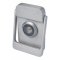 Rockwood #614V, Square Door Knocker with Viewer, Solid Brass, Satin Chrome Finish - QuickShip