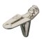 Hafele Shelf Support with 3 Wedged Ribs, for 13/64" (5 mm) Diameter Hole, Nickel Plated