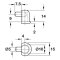 Hafele Shelf Support, for 13/64" (5 mm) Diameter Hole, for Shelf with 45/64" (18mm) Thickness, Specs