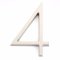 Emtek #2834 Modern House Numbers, No. "4" Digit, 7" Height Satin Nickel (US15) Finished