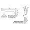 Work Surface Brackets, Hebgo, 12-63/64" x 2-3/32" x 3-15/16", 150 kg, Steel, Specs