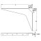 Hafele Work Surface Brackets, Rigid, 12x8" (304.8x203.2mm) , Stainless Steel, Specs