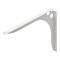 Hafele SpeedBrace Work Surface Bracket, Rigid, Centers, 610 mm x 45 mm x 533 mm (LxWxH), White