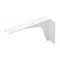 Hafele Work Surface Brackets, Rigid, 5" x 8" (127mm x 203.2mm), Steel, White