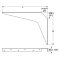 Hafele Work Surface Brackets, Rigid, 12" x 18" (304.8mm x 457.2mm), , Specs