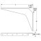 Hafele Work Surface Brackets, Rigid, 15" x 21" (381mm x 533.4mm), Steel, Specs