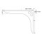 Hafele SpeedBrace Work Surface Bracket, Rigid, Centers, 305 mm x 38 mm x 203 mm (LxWxH), Stainless Steel, Specs
