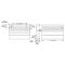 Hafele Z-Clips, 72" Width, 3/8" Lift-off, Aluminum, Mill Finish, Specs