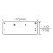 Accentra 3158 Exposed Back/Narrow Top Rail, Molded Full Cover Drop Plate for 2700 Series, Specs