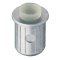 Hafele Door Buffer, Press-Fit, 2-Piece Silent Touch, 8.5mm System Hole, Silver Housing