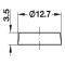 Hafele Door Bumper, BS-01, 12.7mm diameter x 3.5mm, Transparent,Specs