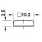 Hafele Door Bumper, BS-20, 10.2mm x 2.5 mm, Transparent ,Specs