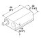 Hafele Soft-Close Magnetic Catch, for Single Doors, Maple Wood