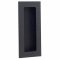 Emtek #222304 Modern Rectangular Knurled with Plain Pocket Flush Pull,Flat Black (US19)