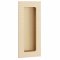 Emtek #222304 Modern Rectangular Knurled with Plain Pocket Flush Pull, Satin Brass (US4) 