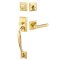 Franklin Entry Set in French Antique Finish with Milano Lever
