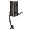Adams Entry Set in Oil Rubbed Bronze Finish with Cortina Brass Lever
