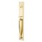 Jefferson Entry Set in Polished Brass- Lifetime finish