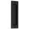 Emtek #220406 Sandcast Flush Door Pull in Flat Black Finish
