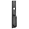 Accentra 632F Escutcheon Pull Trim, Nightlatch, Less Cylinder,  Black Suede Powder Coat Finish