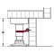 Häfele AXILO™ 78 Plinth System, Plinth Panel Clip, Transparent, Screw Mount