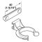 Häfele AXILO™ 78 Plinth System, Plinth Panel Clip, Transparent, Screw Mount, Specs