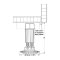 Häfele AXILO™ 78 Plinth System, Adjustment Feet, Installation height 60 mm, range 53 - 80 mm, Specs