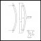 Greenwich Style Door Pull, Offset / Arc Design Product Specs