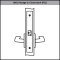 Accentra 8801FL Passage or Closet Mortised Lever Lockset with Camden Escutcheon - Custom Options