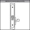 Accentra 8828FL Exit Or Communicating Mortised Lever Lockset with Camden Escutcheon